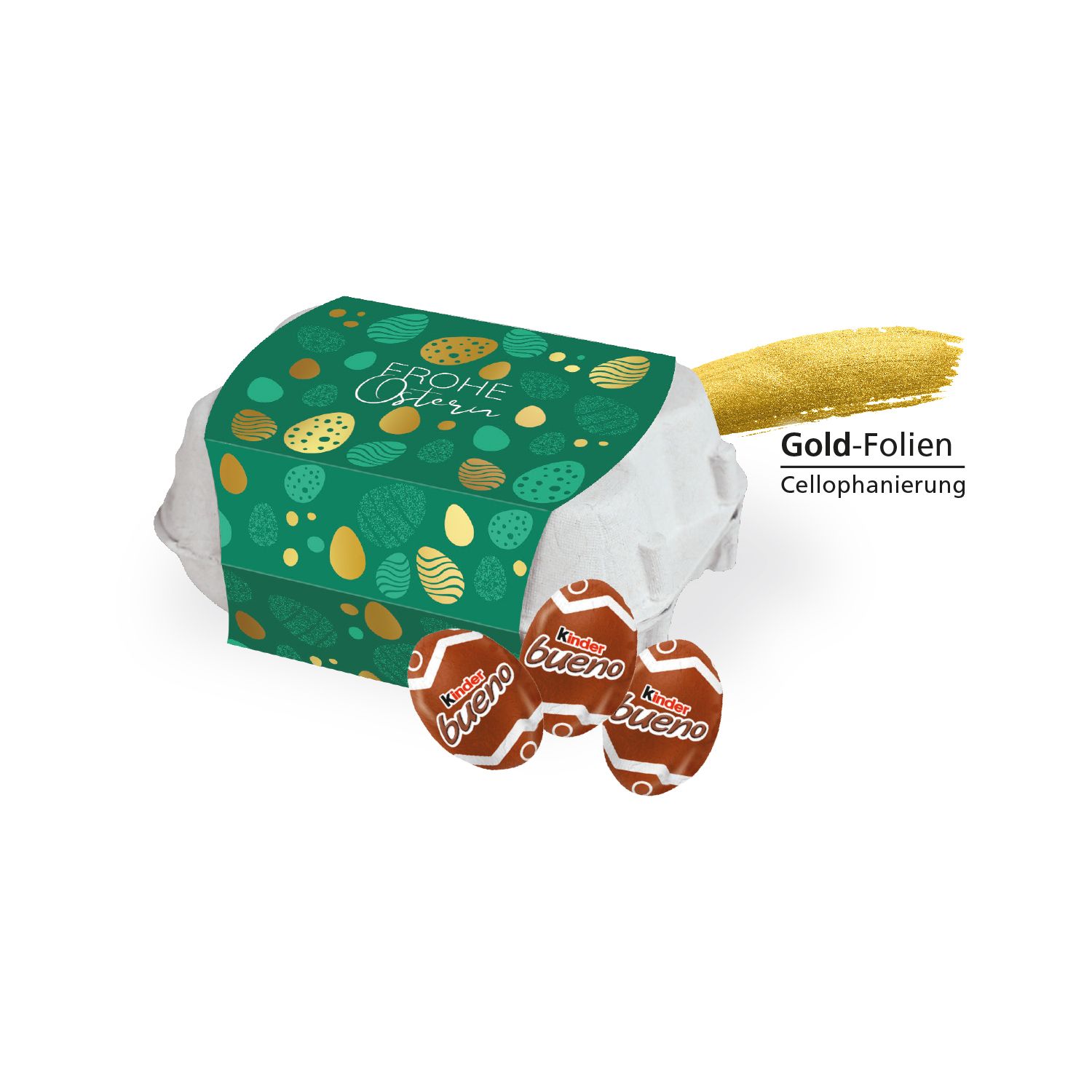 Kinder Bueno Eier 6er, inkl. 4-farbigem Druck Kinder Bueno Eier 6er, inkl. 4-farbigem Druck