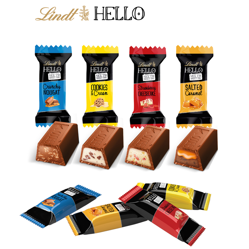 Adventskalender Würfel Lindt HELLO Mini ECO, inkl. 4-farbigem Druck Adventskalender Würfel Lindt HELLO Mini ECO, inkl. 4-farbigem Druck