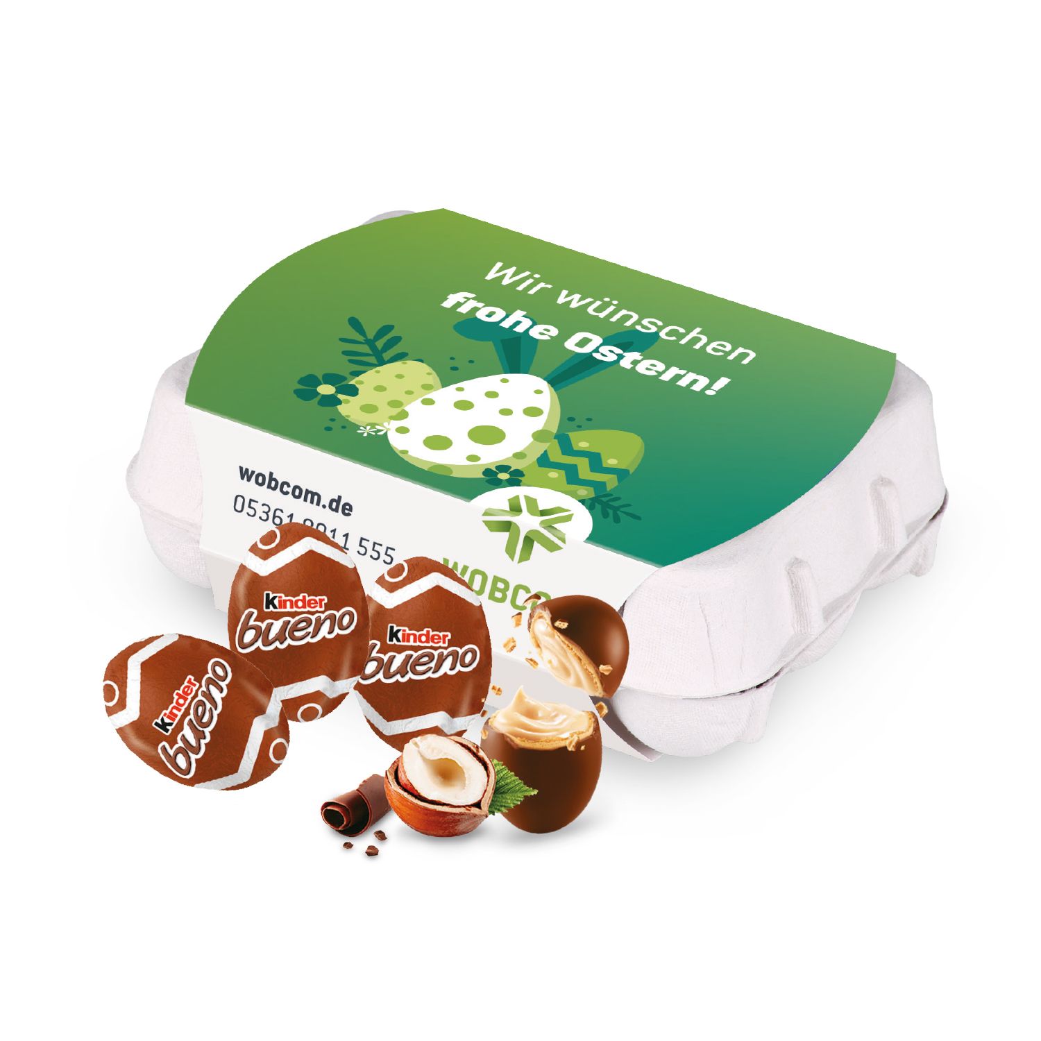 Kinder Bueno-Eier 12er, inkl. 4-farbigem Druck Kinder Bueno-Eier 12er, inkl. 4-farbigem Druck