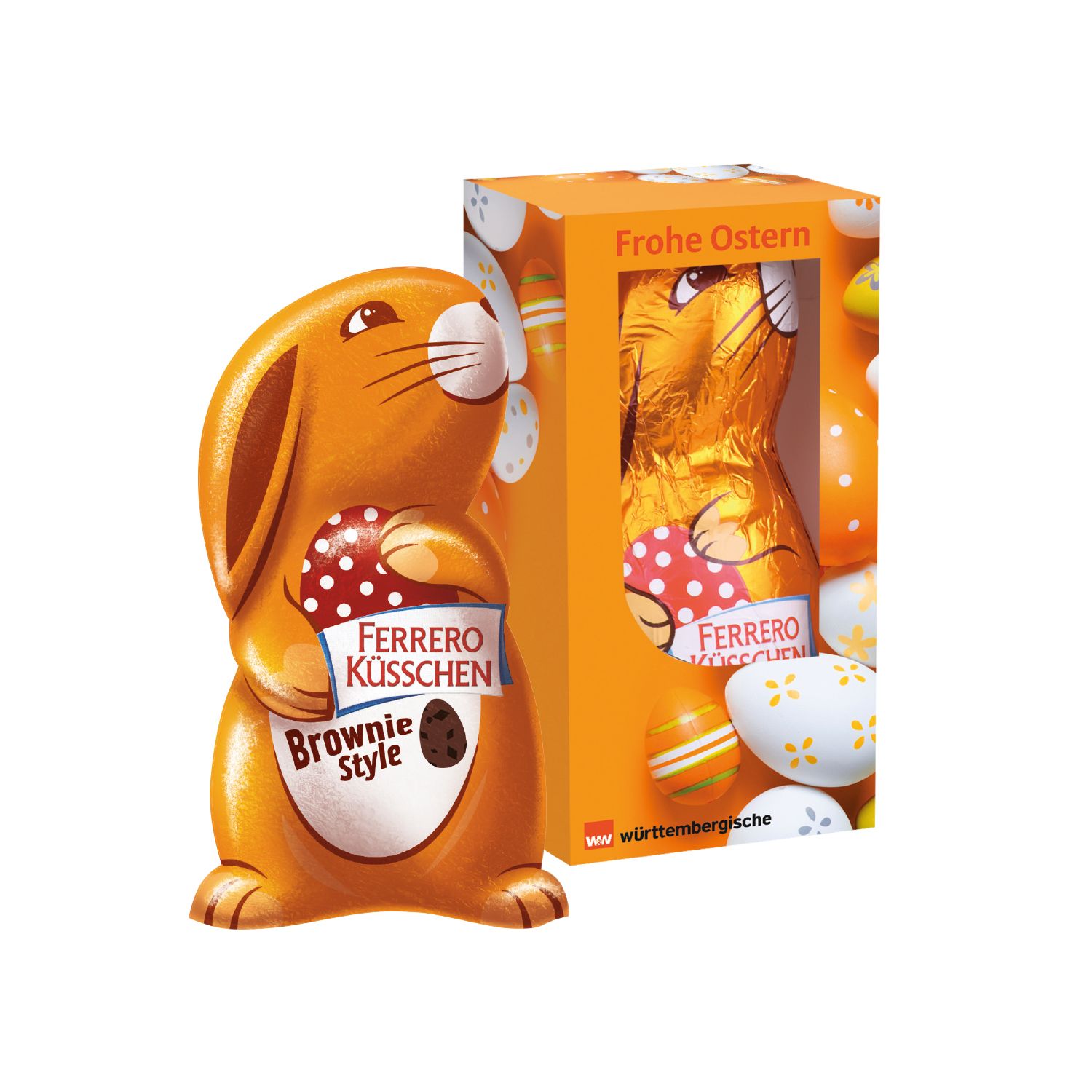 Ferrero Küsschen Osterhase 70g, inkl. 4-farbigem Druck