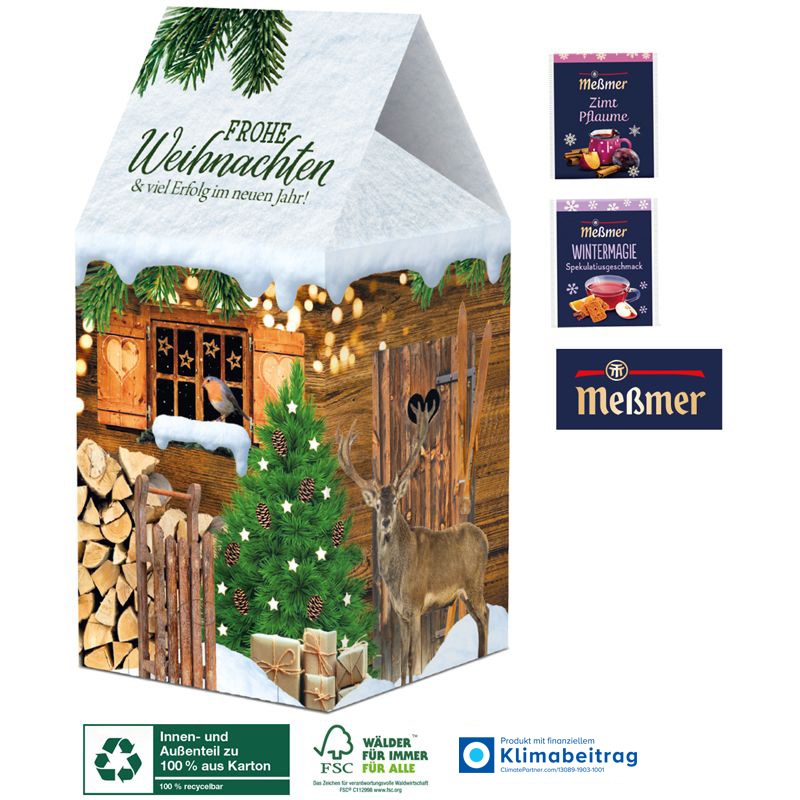 Adventskalender Tee-Haus, inkl. 4-farbigem Druck Adventskalender Tee-Haus, inkl. 4-farbigem Druck