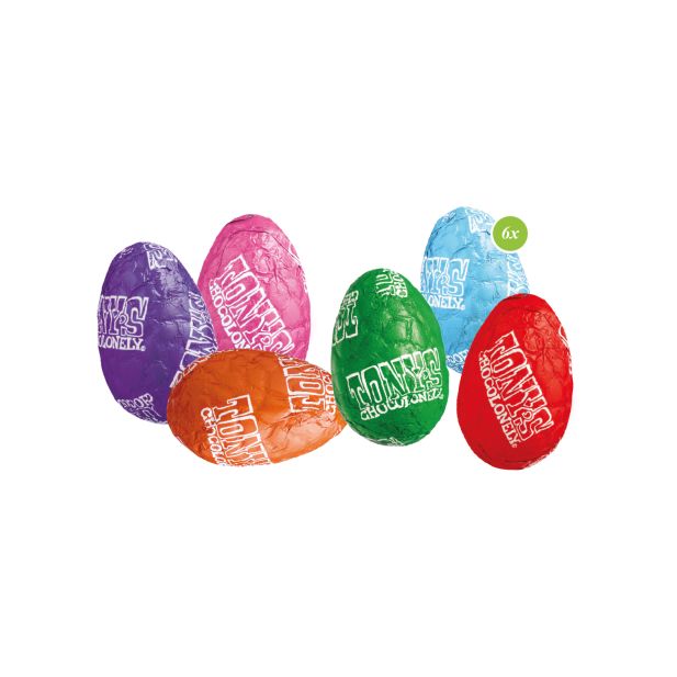 Eier-Parade mit Tony‘s Chocolonely, inkl. 4-farbigem Druck Eier-Parade mit Tony‘s Chocolonely, inkl. 4-farbigem Druck