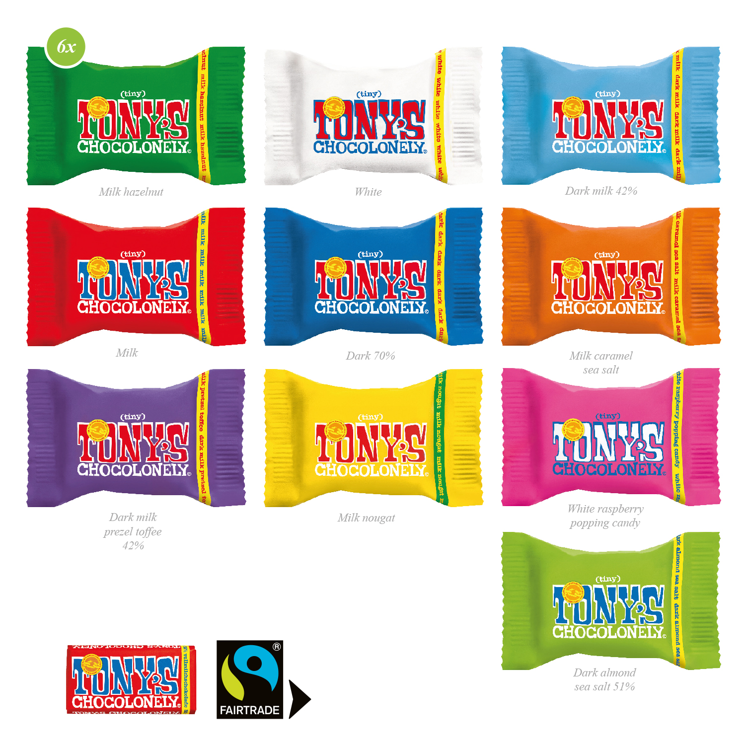 Kissenverpackung „Creative“ mit Tony´s Schokolade, inkl. 4-farbigem Druck Kissenverpackung „Creative“ mit Tony´s Schokolade, inkl. 4-farbigem Druck