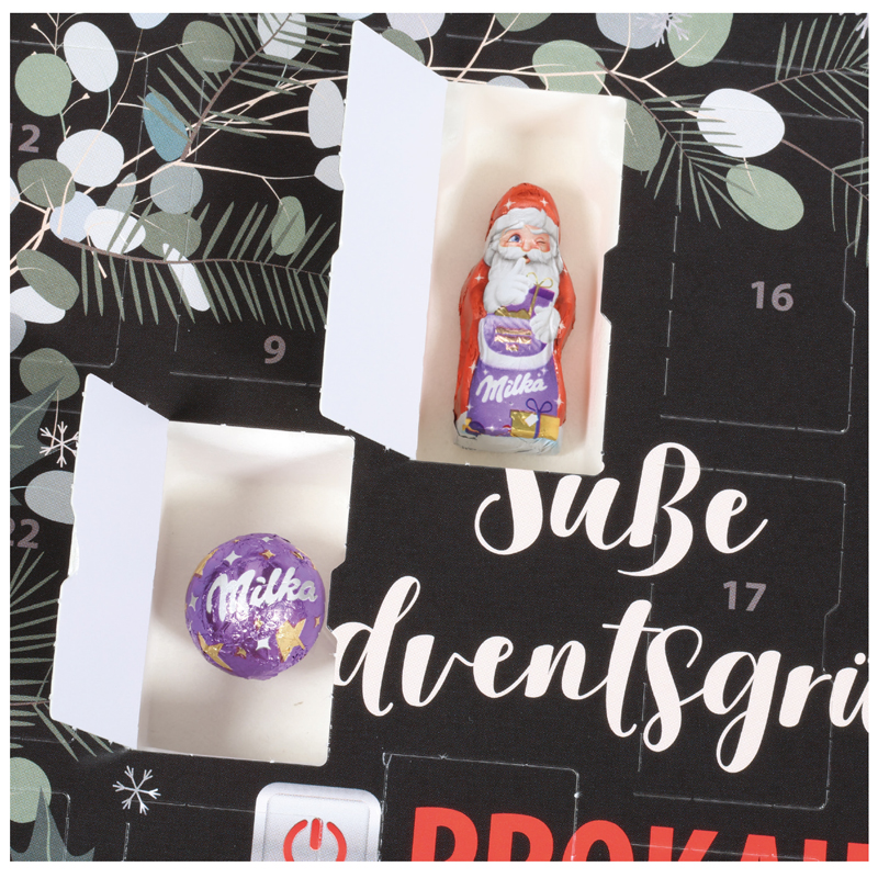 Adventskalender mit Milka „Edition“, inkl. 4-farbigem Druck Adventskalender mit Milka „Edition“, inkl. 4-farbigem Druck