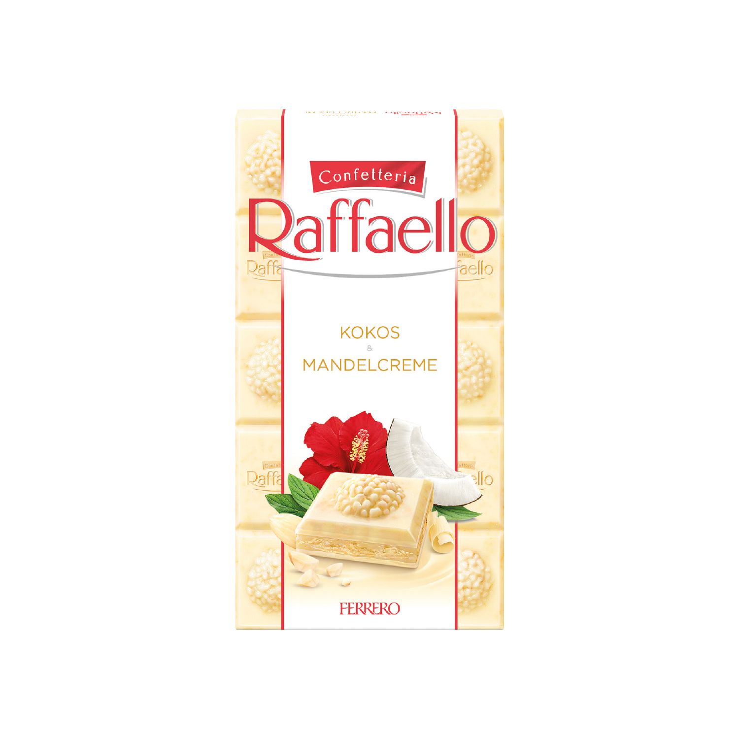 Ferrero Raffaello Tafel 90g, inkl. 4-farbigem Druck Ferrero Raffaello Tafel 90g, inkl. 4-farbigem Druck