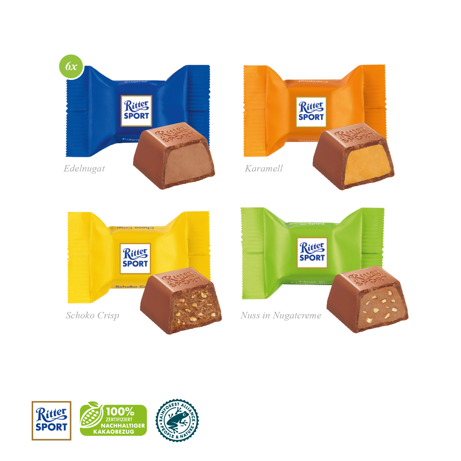 Kissenverpackung „Creative“ mit Ritter SPORT, inkl. 4-farbigem Druck Kissenverpackung „Creative“ mit Ritter SPORT, inkl. 4-farbigem Druck