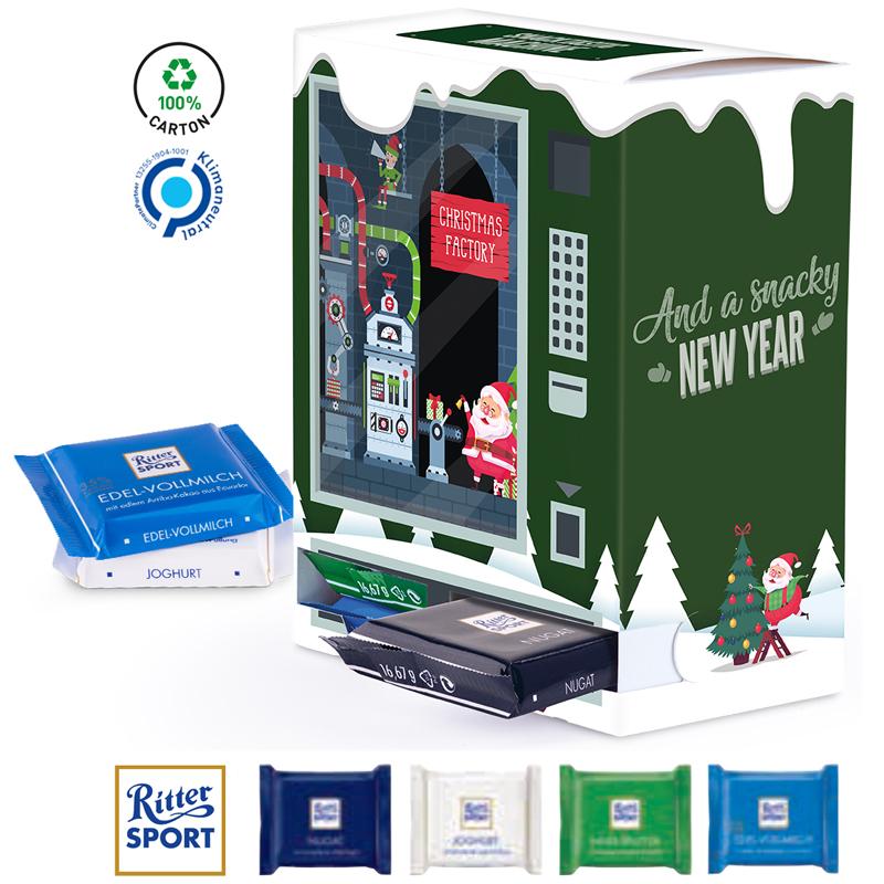 Adventsautomat Eco Midi Ritter SPORT Mini, inkl. 4-farbigem Druck