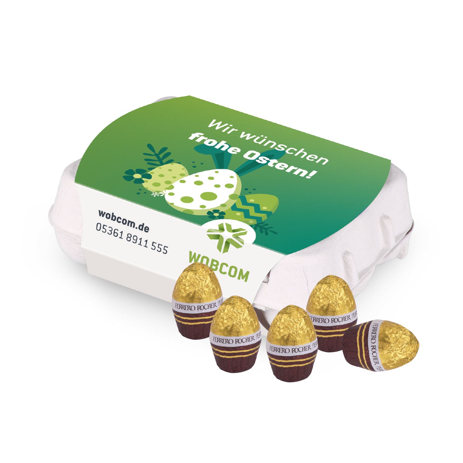 Ferrero Rocher Ostereier 12er, inkl. 4-farbigem Druck