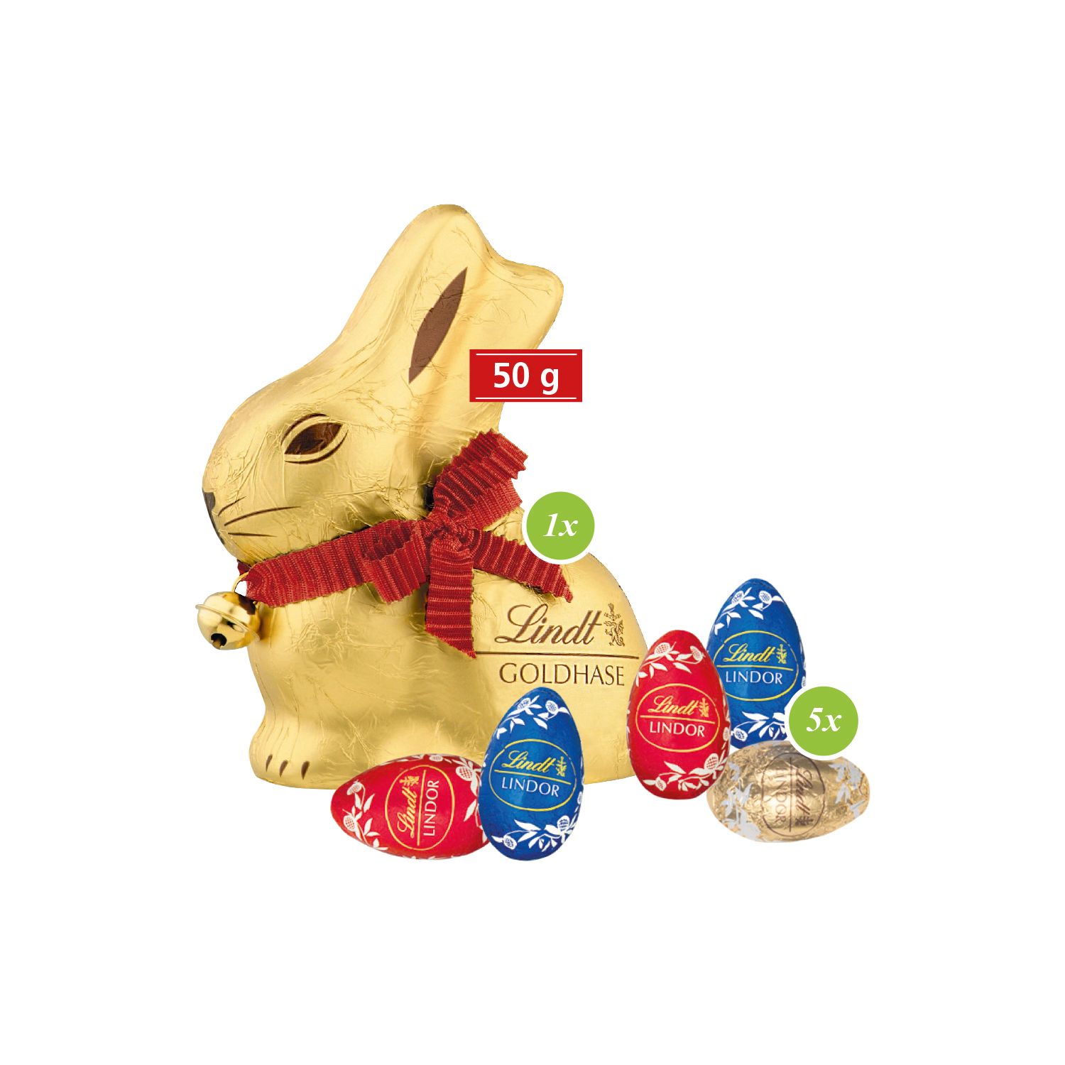 Großes Osternest mit Lindt auf Graspapier, inkl. 4-farbigem Druck Großes Osternest mit Lindt auf Graspapier, inkl. 4-farbigem Druck