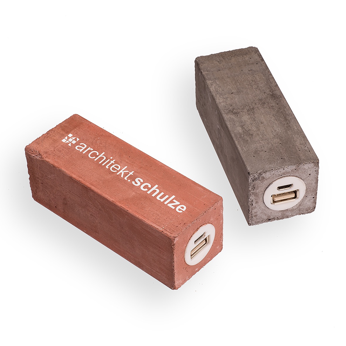 Power Bank Cuboid Werbeartikel Power Bank Concrete Cuboid