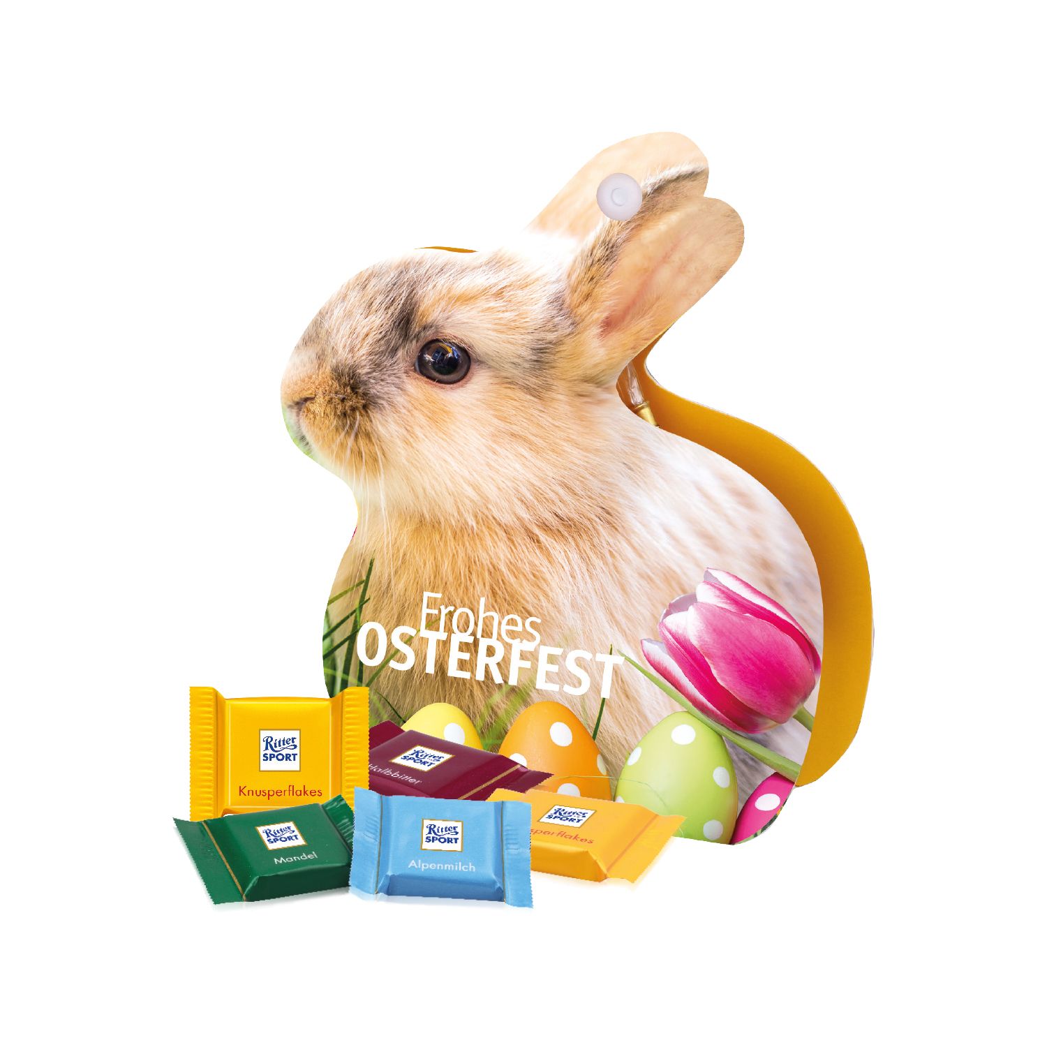 Werbe-Hase Ritter SPORT, inkl. 4-farbigem Druck Werbe-Hase Ritter SPORT, inkl. 4-farbigem Druck