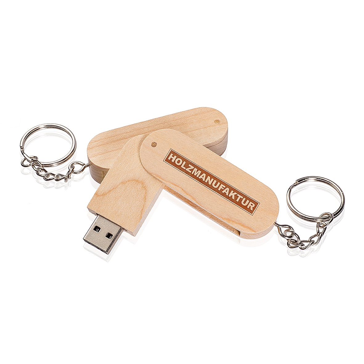USB Stick Expert Maple Werbeartikel USB Stick "Holz Robin", inkl. Druck