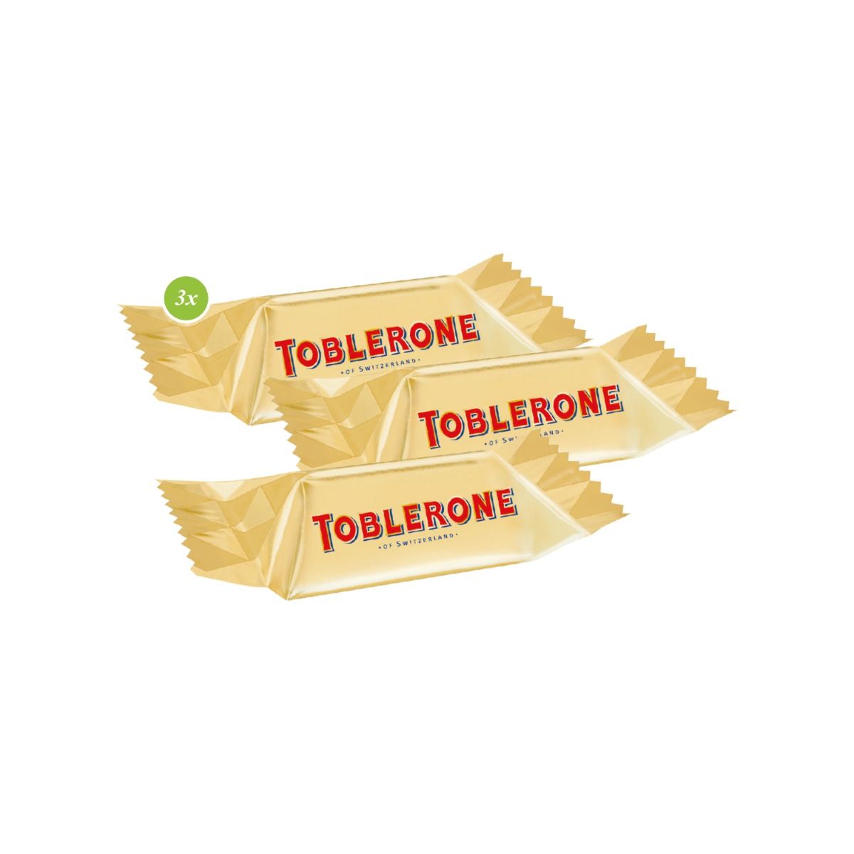 TOBLERONE Mini 3er Milch im Werbeschuber, inkl. 4-farbigem Druck TOBLERONE Mini 3er Milch im Werbeschuber, inkl. 4-farbigem Druck