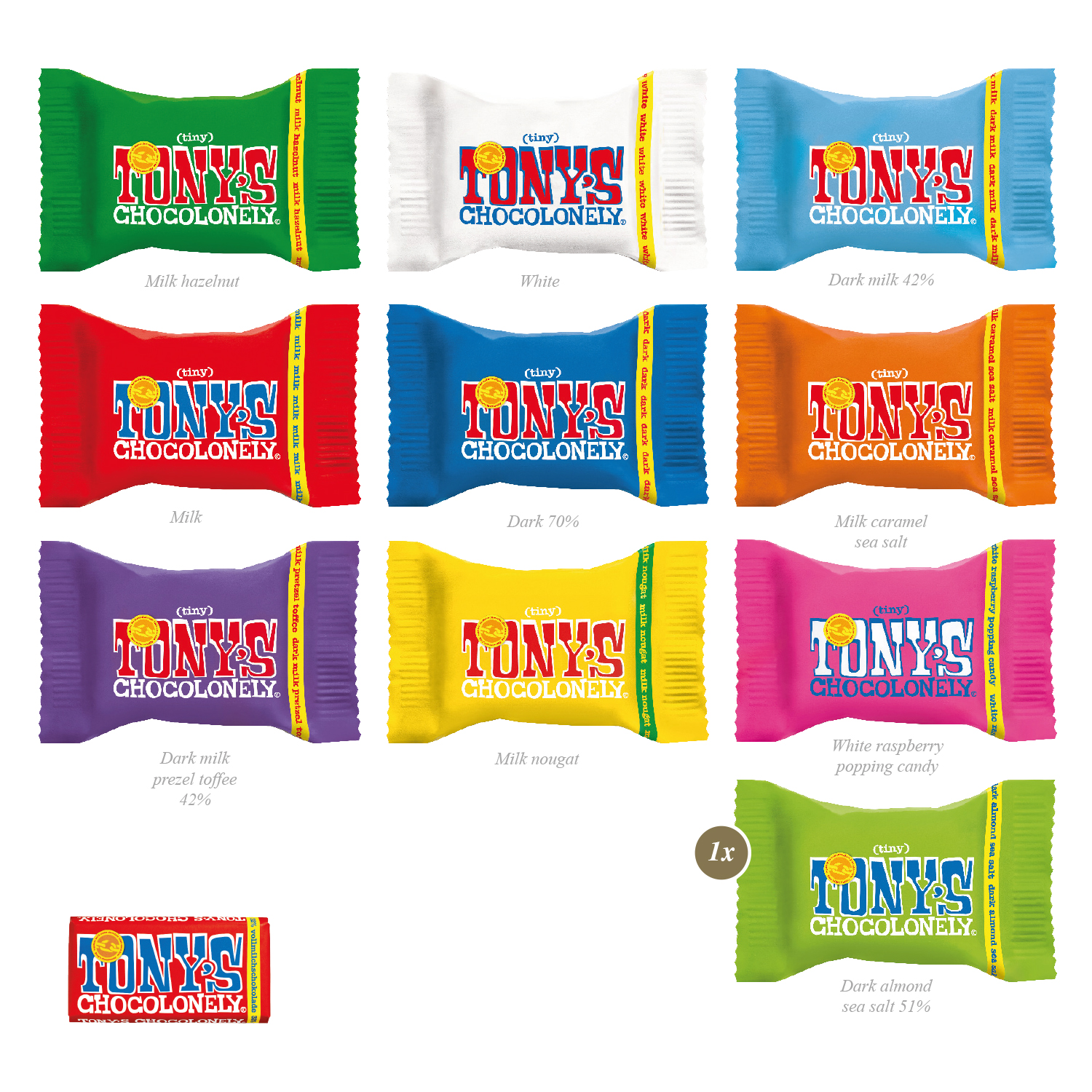 Werbe-Klappkarte mit Tiny Tony´s Schokolade, inkl. 4-farbigem Druck Werbe-Klappkarte mit Tiny Tony´s Schokolade, inkl. 4-farbigem Druck
