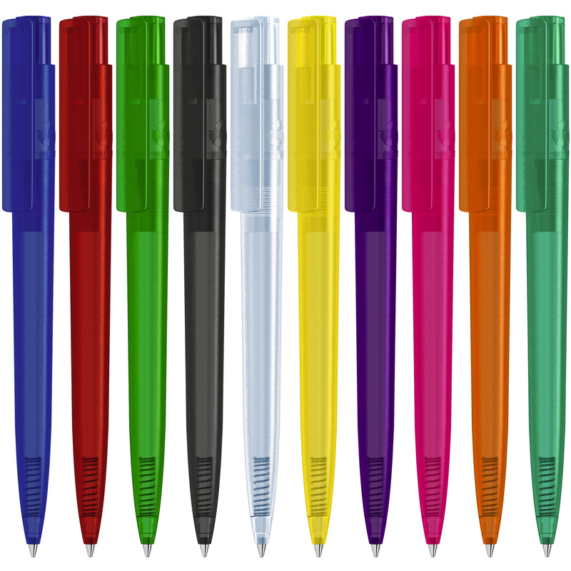 uma Recycled Pet Pen Pro frozen Kugelschreiber, inkl. Druck uma Recycled Pet Pen Pro frozen Kugelschreiber, inkl. Druck