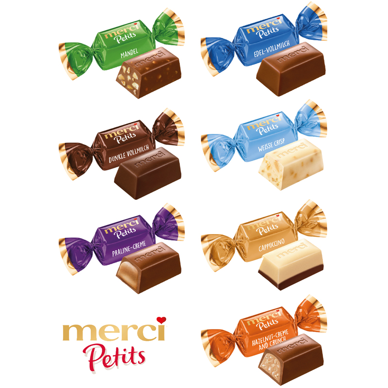 Adventskalender mit Merci Petits, inkl. 4-farbigem Druck Adventskalender mit Merci Petits, inkl. 4-farbigem Druck