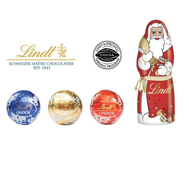 Adventsspender Lindt Lindor Turm mit Hohlfigur, inkl. 4-farbigem Druck Adventsspender Lindt Lindor Turm mit Hohlfigur, inkl. 4-farbigem Druck