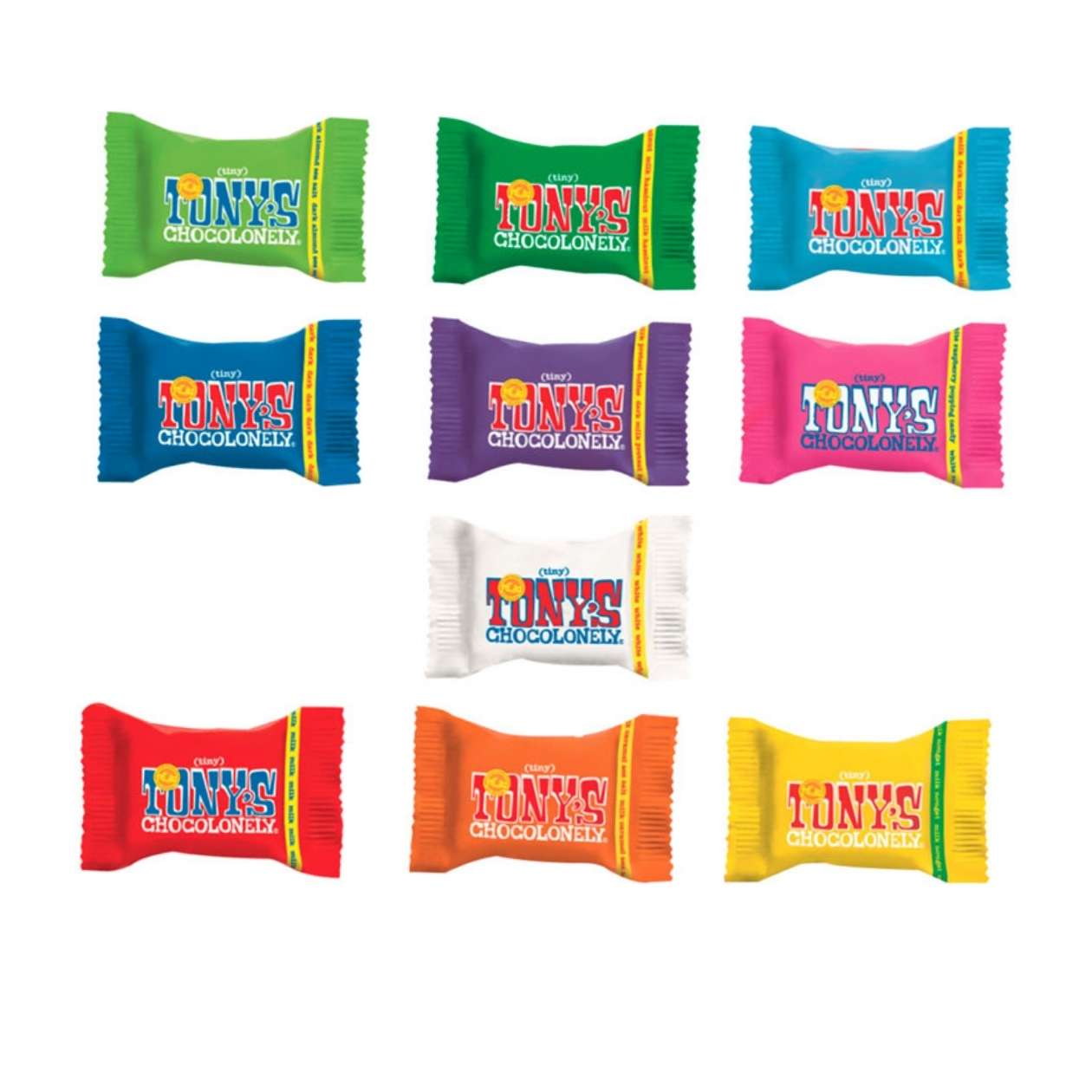 Adventskalender Multi Eco Tiny Tony´s Chocolonely (komplett aus Papier), inkl. 4-farbigem Druck