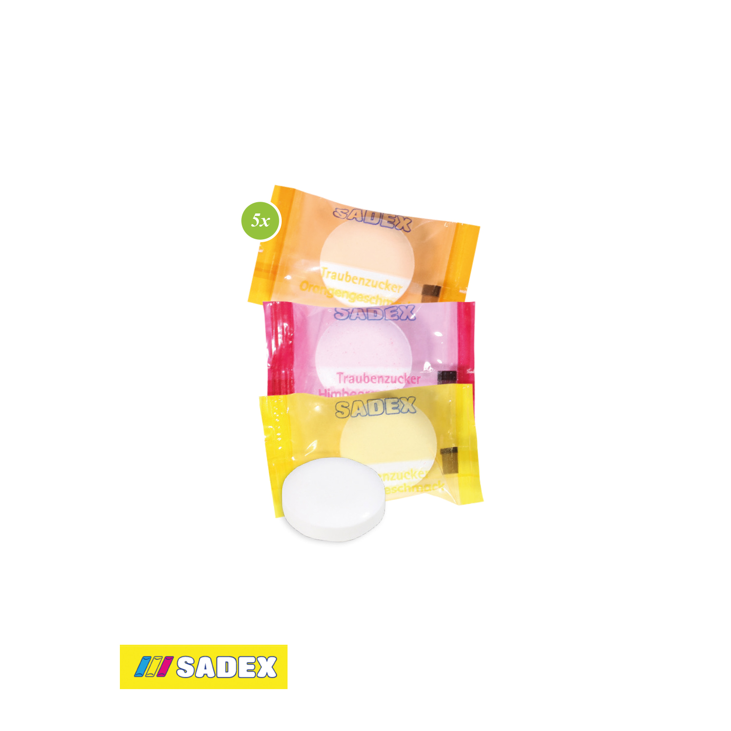 Businesspräsent Selection Mini SADEX Traubenzucker, inkl. 4-farbigem Druck Businesspräsent Selection Mini SADEX Traubenzucker, inkl. 4-farbigem Druck