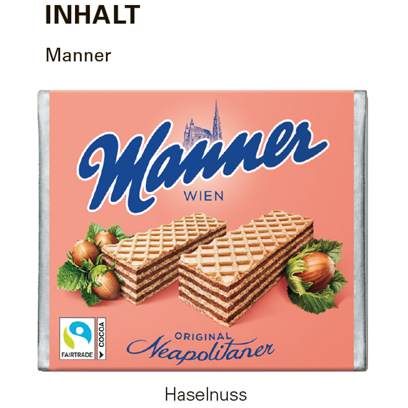 Manner Original, inkl. 4-farbigem Druck Manner Original, inkl. 4-farbigem Druck