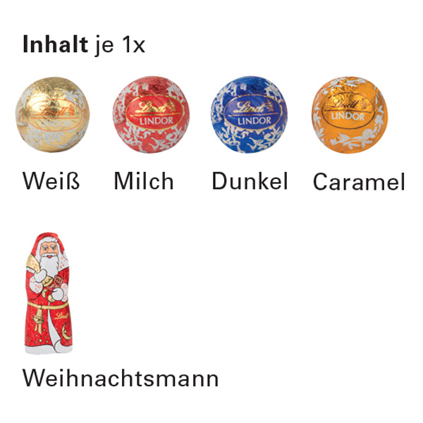 Standbodenbox Lindt Weihnachten Standbodenbox Lindt Weihnachten, inkl. 4-farbigem Druck