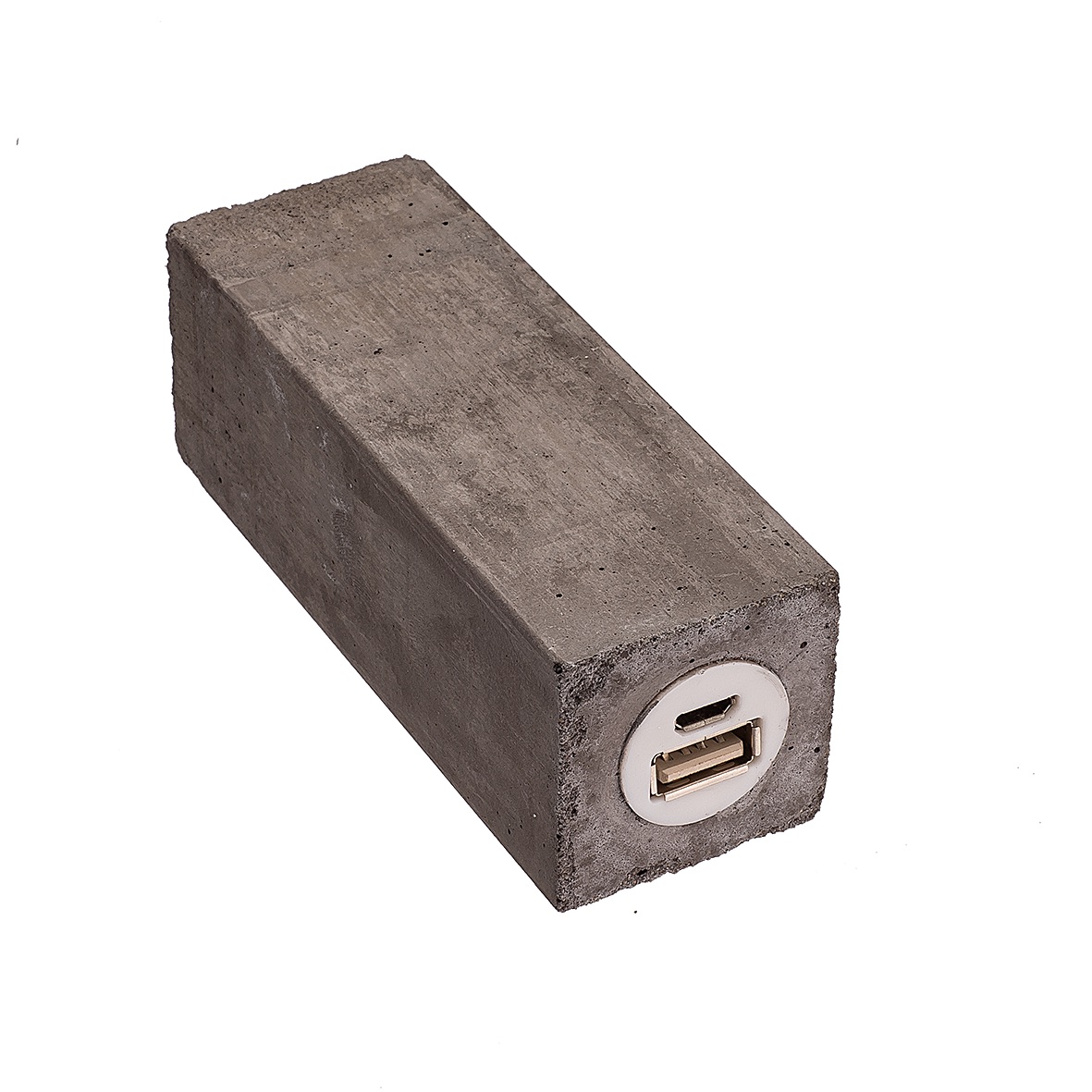 Power Bank Cuboid Werbeartikel Power Bank Concrete Cuboid