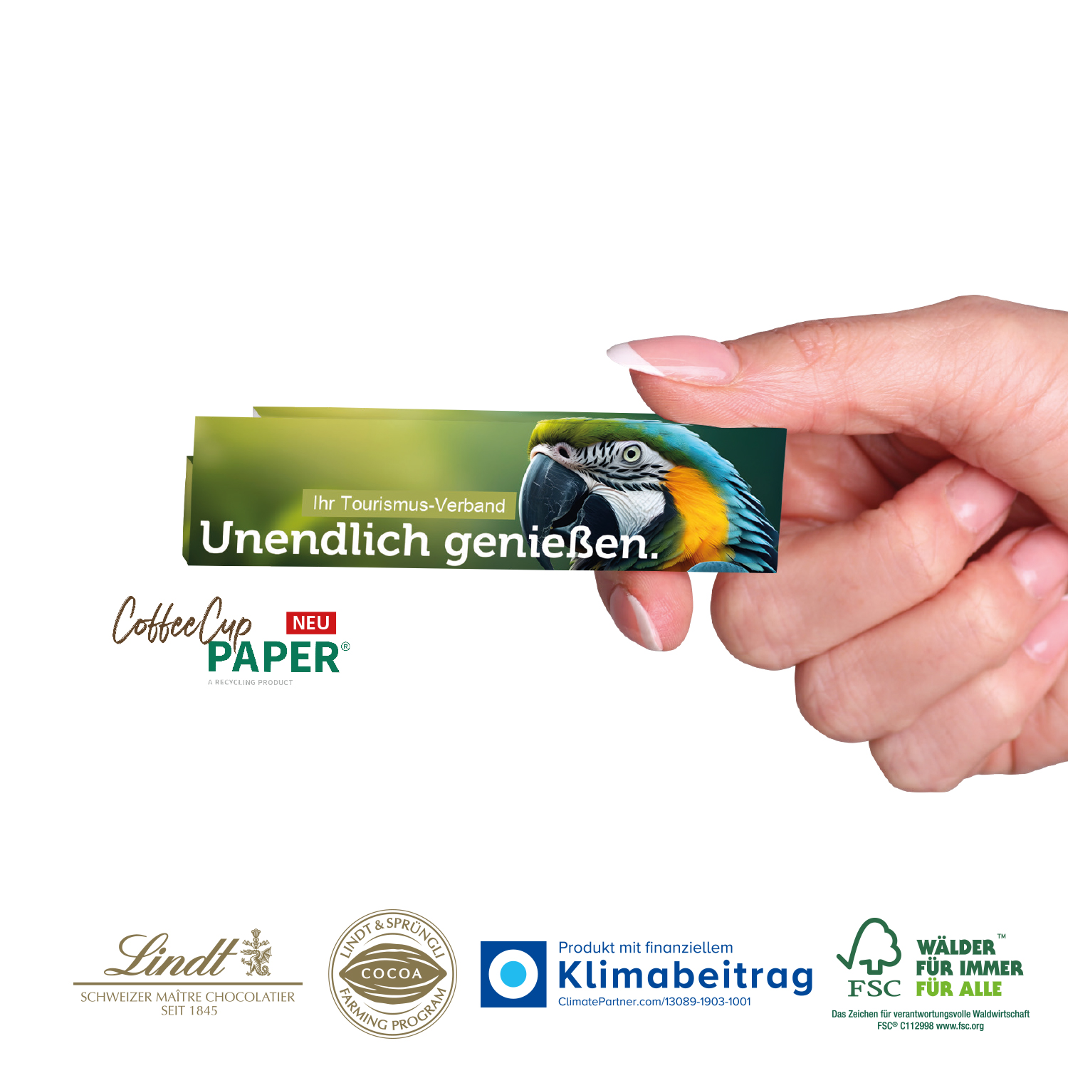 Lindt Schokotäfelchen 2er, inkl. 4-farbigem Druck Lindt Schokotäfelchen 2er, inkl. 4-farbigem Druck