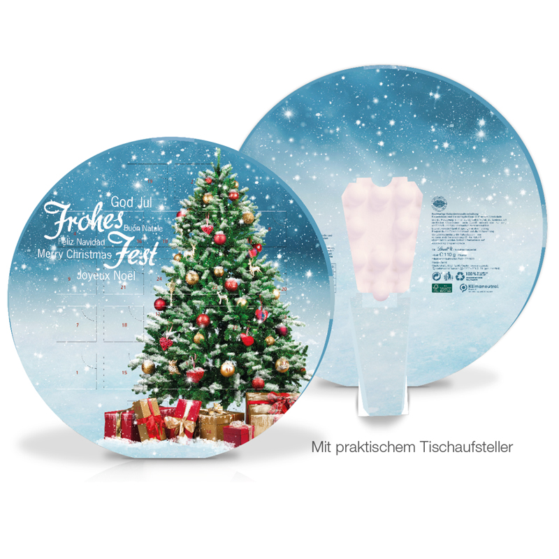 Adventskalender Organic Lindt Centro, inkl. 4-farbigem Druck Adventskalender Organic Lindt Centro, inkl. 4-farbigem Druck