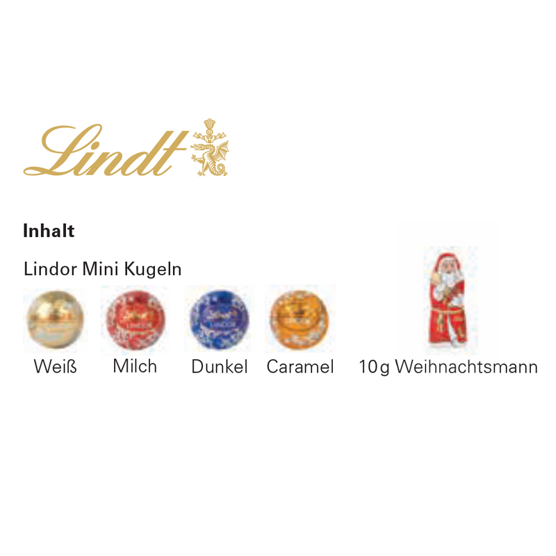 Adventskalender Rund mit Lindt Minis + Weihnachtsmann, inkl. 4-farbigem Druck Adventskalender Rund mit Lindt Minis + Weihnachtsmann, inkl. 4-farbigem Druck