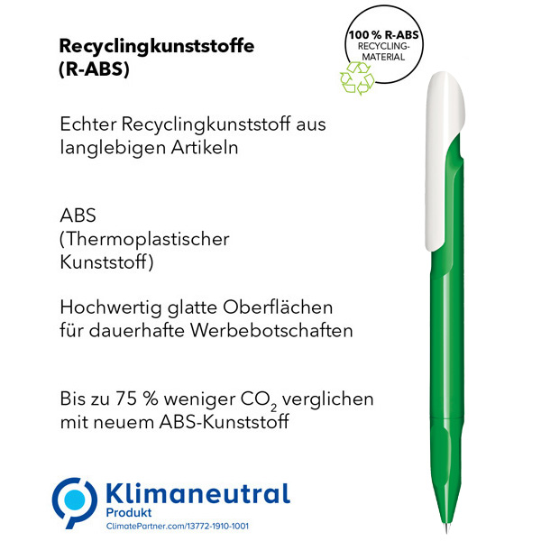 Kugelschreiber Evoxx Duo Polished Recycled, inkl. Druck Kugelschreiber Evoxx Duo Polished Recycled, inkl. Druck