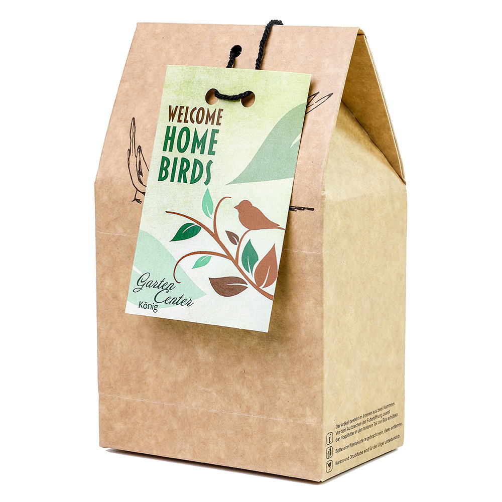 Vogelfutter TO-GO, inkl. 4-farbigem Druck 
