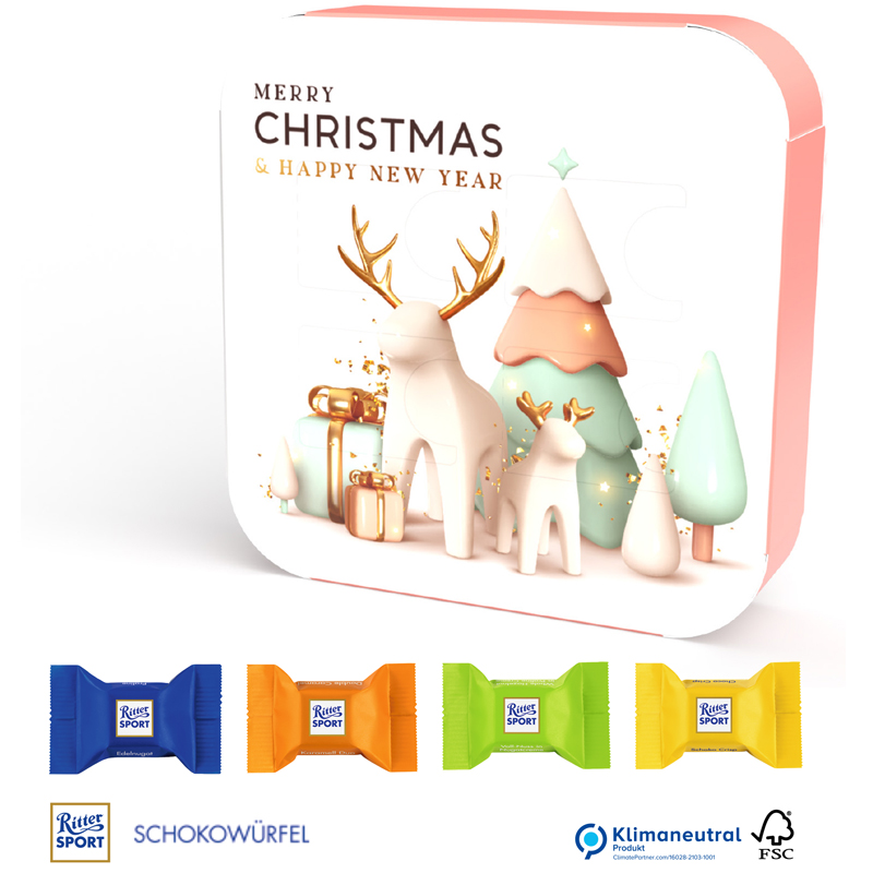 X-Mas APPventsbox Eco mit Ritter Sport, inkl. 4-farbigem Druck X-Mas APPventsbox Eco mit Ritter Sport, inkl. 4-farbigem Druck