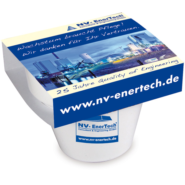 Logo-Topf, inkl. 4-farbigem Druck