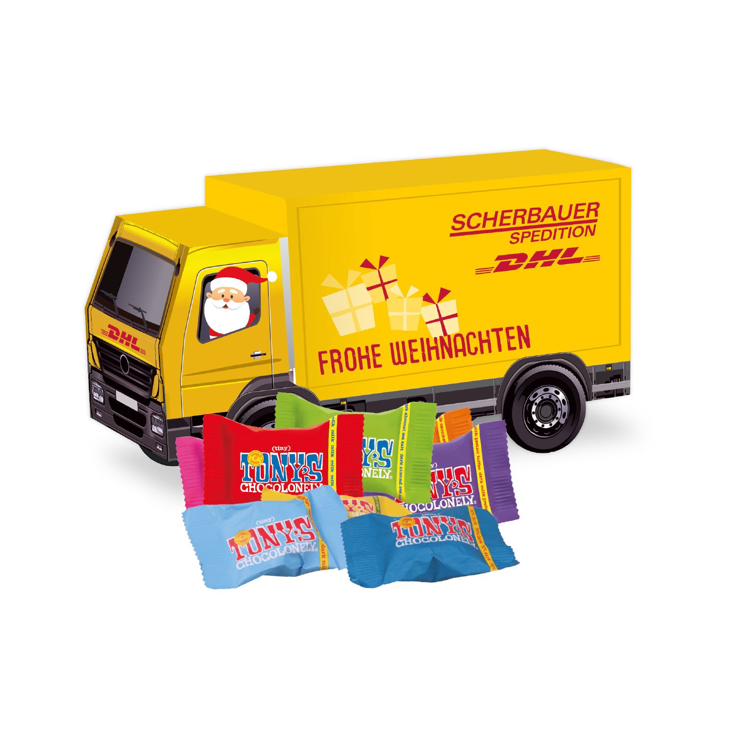 3D Weihnachts-Express LKW Tony's Schokolade, inkl. 4-farbigem Druck 3D Weihnachts-Express LKW Tony's Schokolade, inkl. 4-farbigem Druck